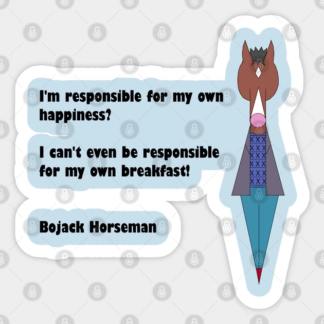 Bojack Sticker by Faceless Favorites 